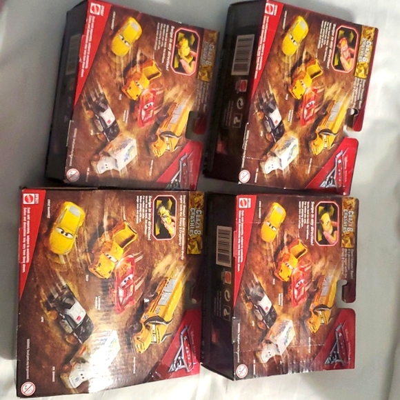 :4 toy Disney Pixar Cars Crazy 8 Crashers Lightning McQueen 95 Cruz ramirez taco - Picture 8 of 9
